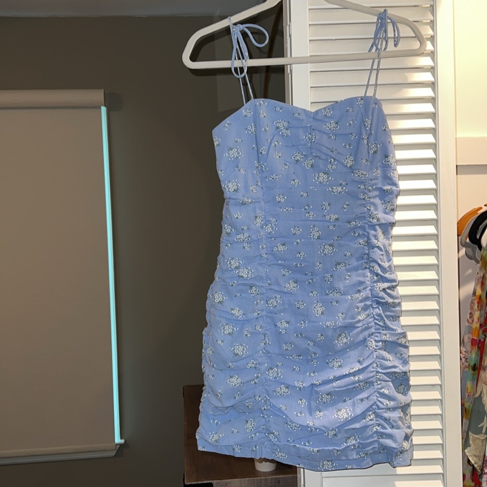 Sky Blue Floral Mini